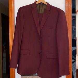 Caravelli Burgundy Suit Jacket